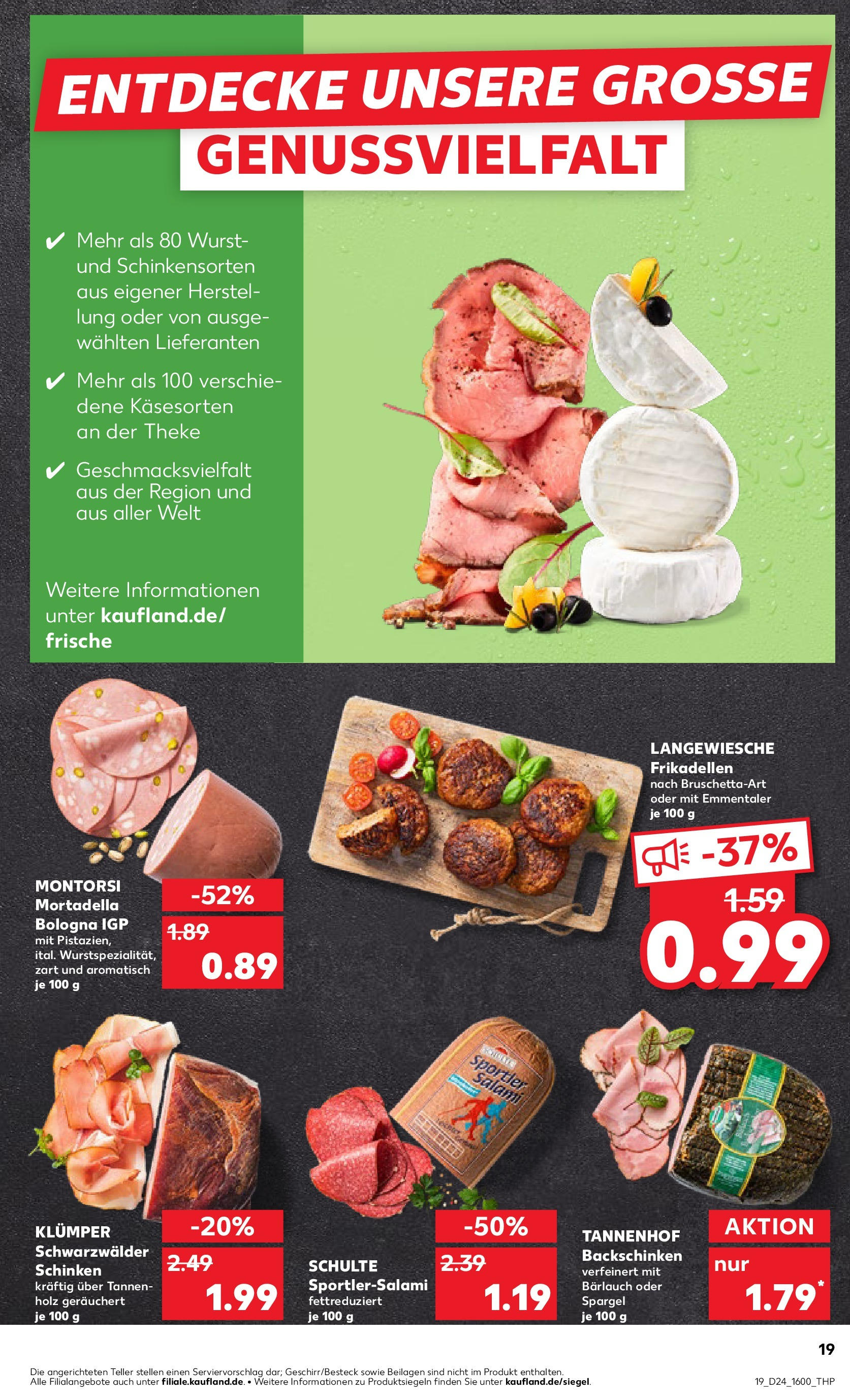 Prospekt Kaufland ab 11.06.2025 » Angebote Online zum Blättern | Seite: 19 | Produkte: Spargel, Wurst, Salami, Schinken