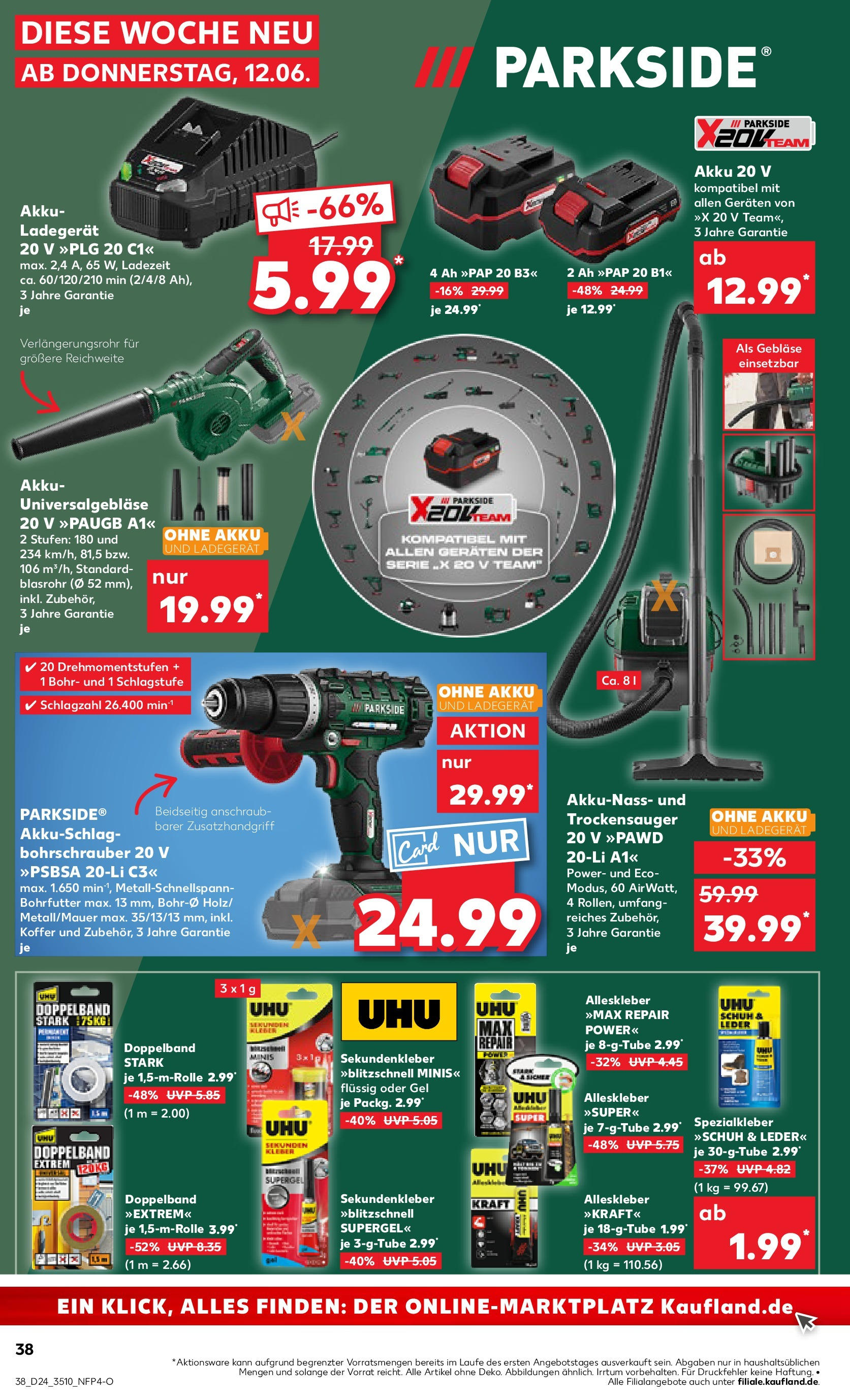 Prospekt Kaufland ab 11.06.2025 » Angebote Online zum Blättern | Seite: 38 | Produkte: Koffer, Ladegerät