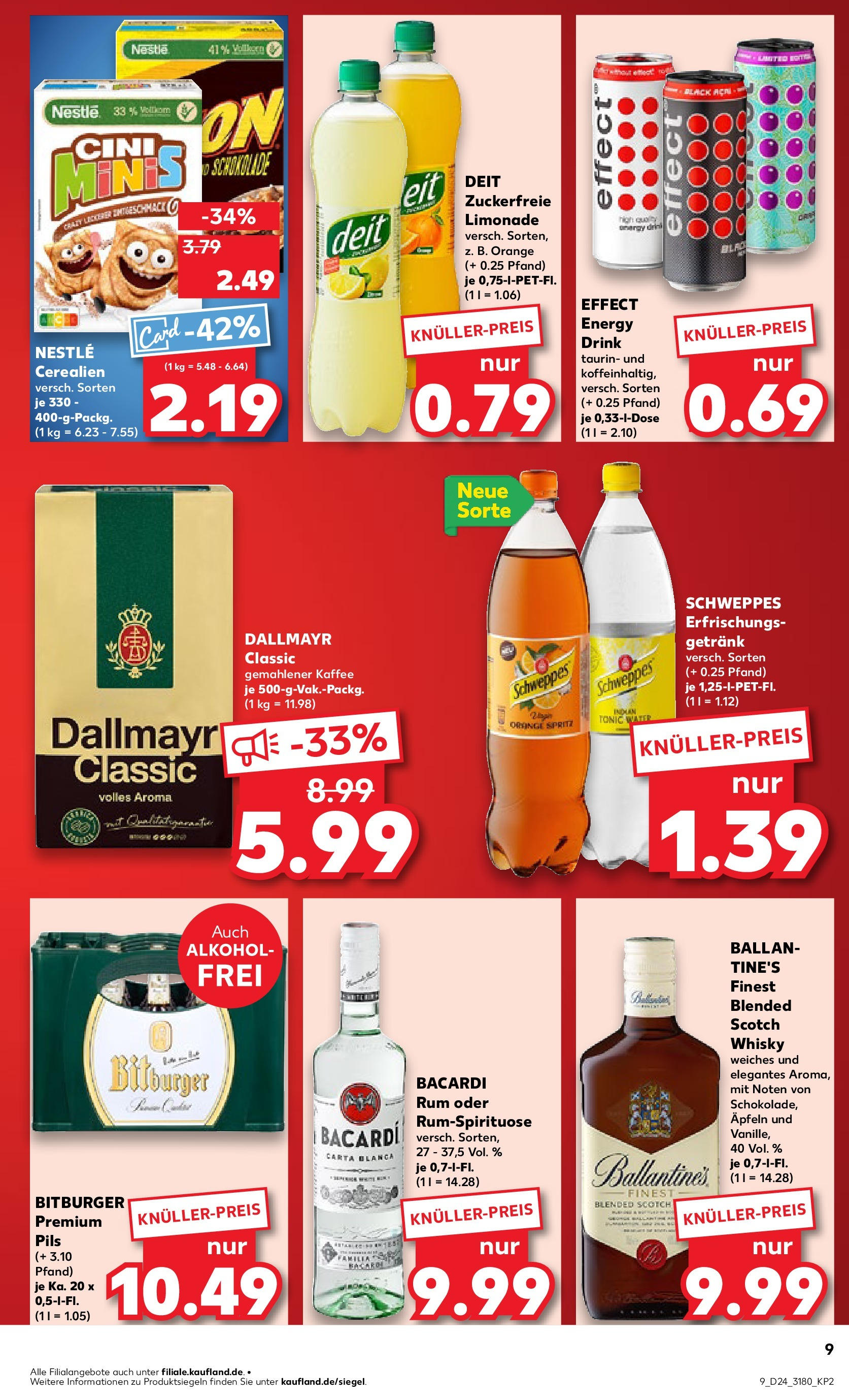 Prospekt Kaufland ab 11.06.2025 » Angebote Online zum Blättern | Seite: 9 | Produkte: Bitburger, Kaffee, Schokolade, Pils