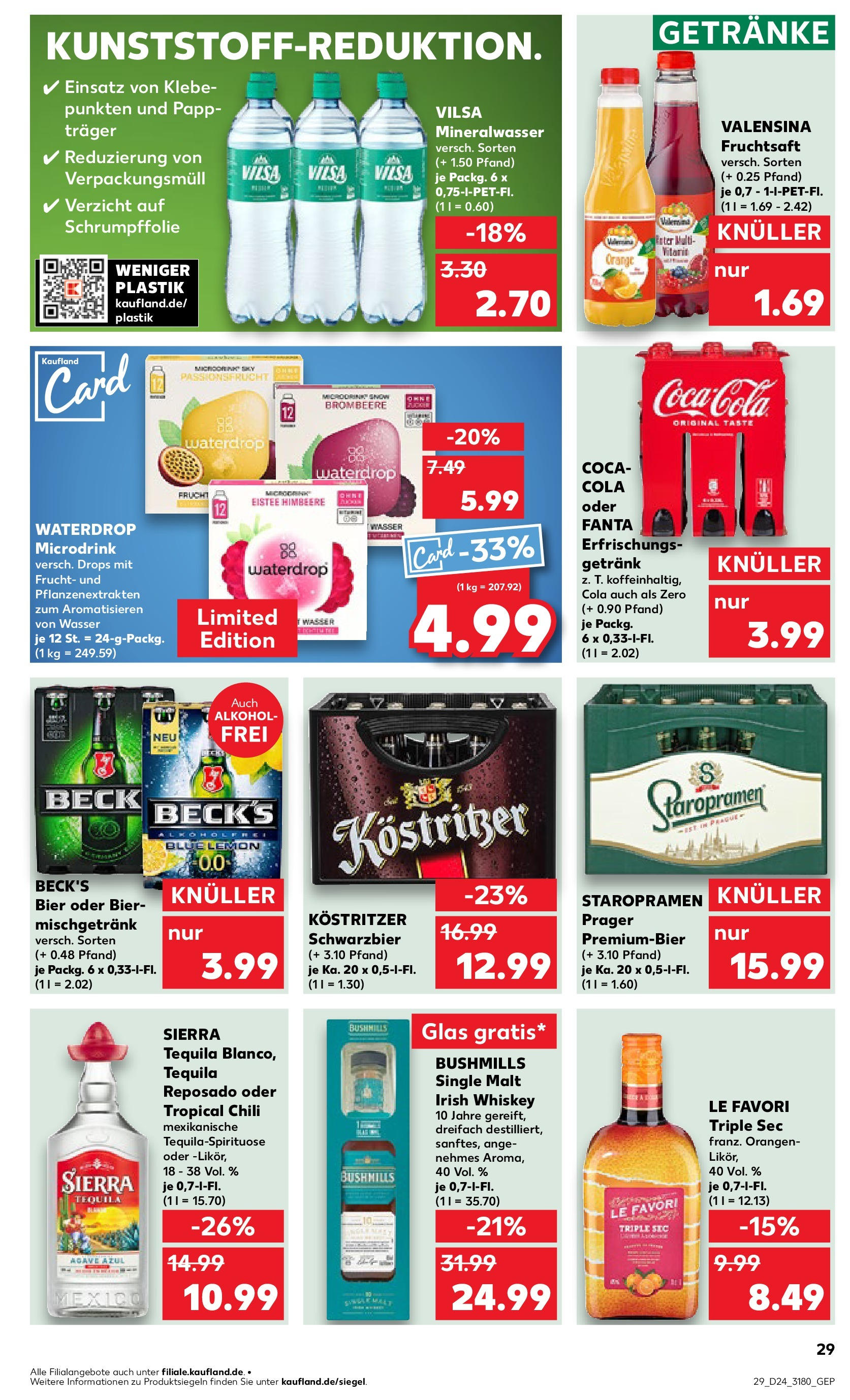 Prospekt Kaufland ab 11.06.2025 » Angebote Online zum Blättern | Seite: 29 | Produkte: Coca cola, Cola, Kostritzer, Whiskey