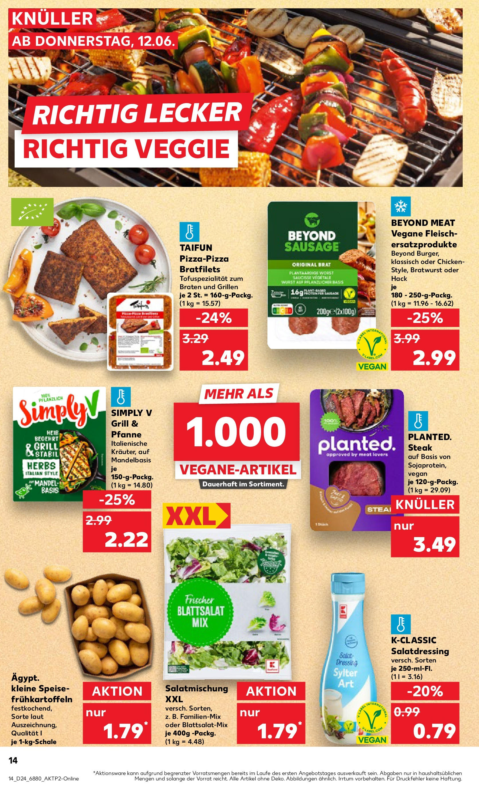 Prospekt Kaufland ab 11.06.2025 » Angebote Online zum Blättern | Seite: 14 | Produkte: Grill, Dressing, Wurst, Fleisch