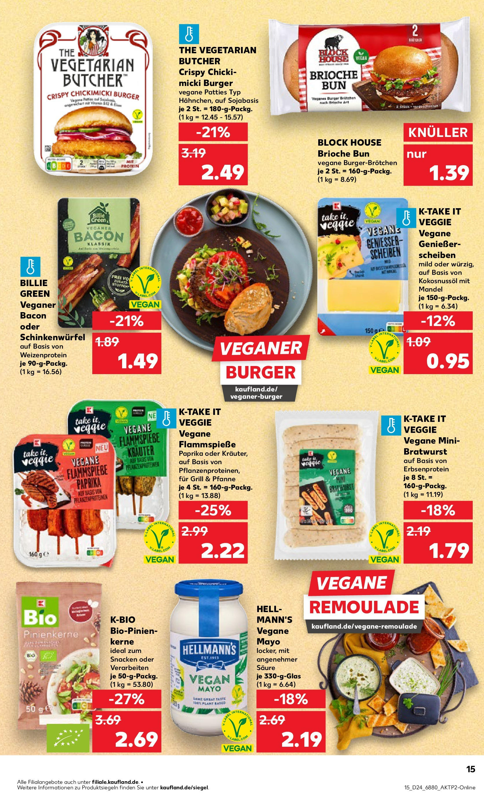 Prospekt Kaufland ab 11.06.2025 » Angebote Online zum Blättern | Seite: 15 | Produkte: Grill, Burger, Burger bun, Mayonnaise
