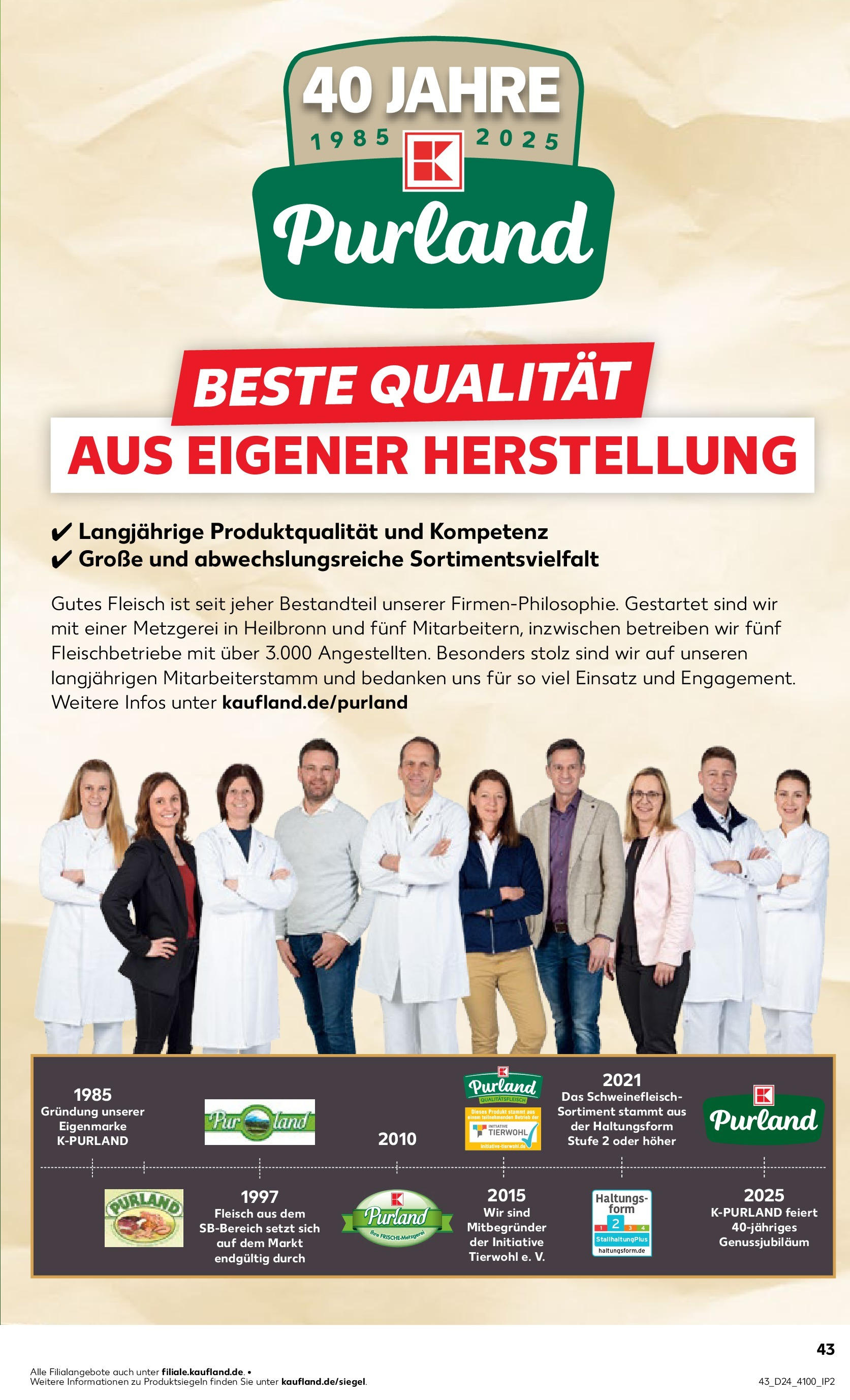 Prospekt Kaufland ab 11.06.2025 » Angebote Online zum Blättern | Seite: 43 | Produkte: Schweinefleisch, Fleisch