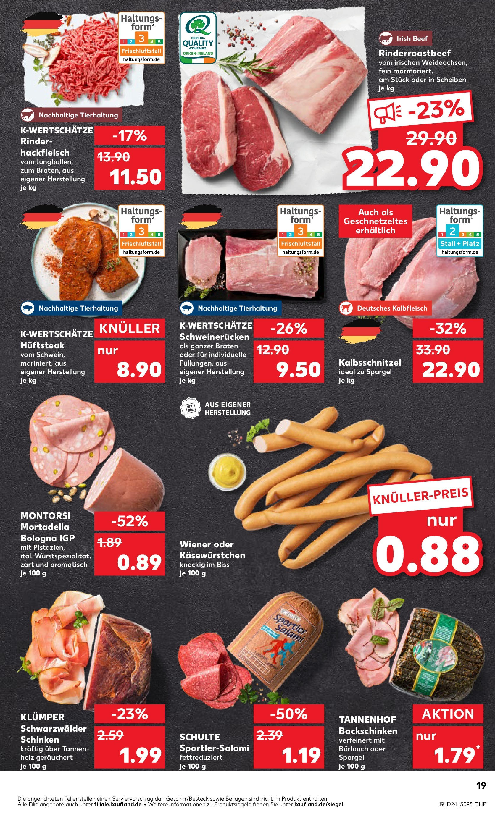 Prospekt Kaufland ab 15.06.2025 » Angebote Online zum Blättern | Seite: 34 | Produkte: Spargel, Salami, Schinken, Steak