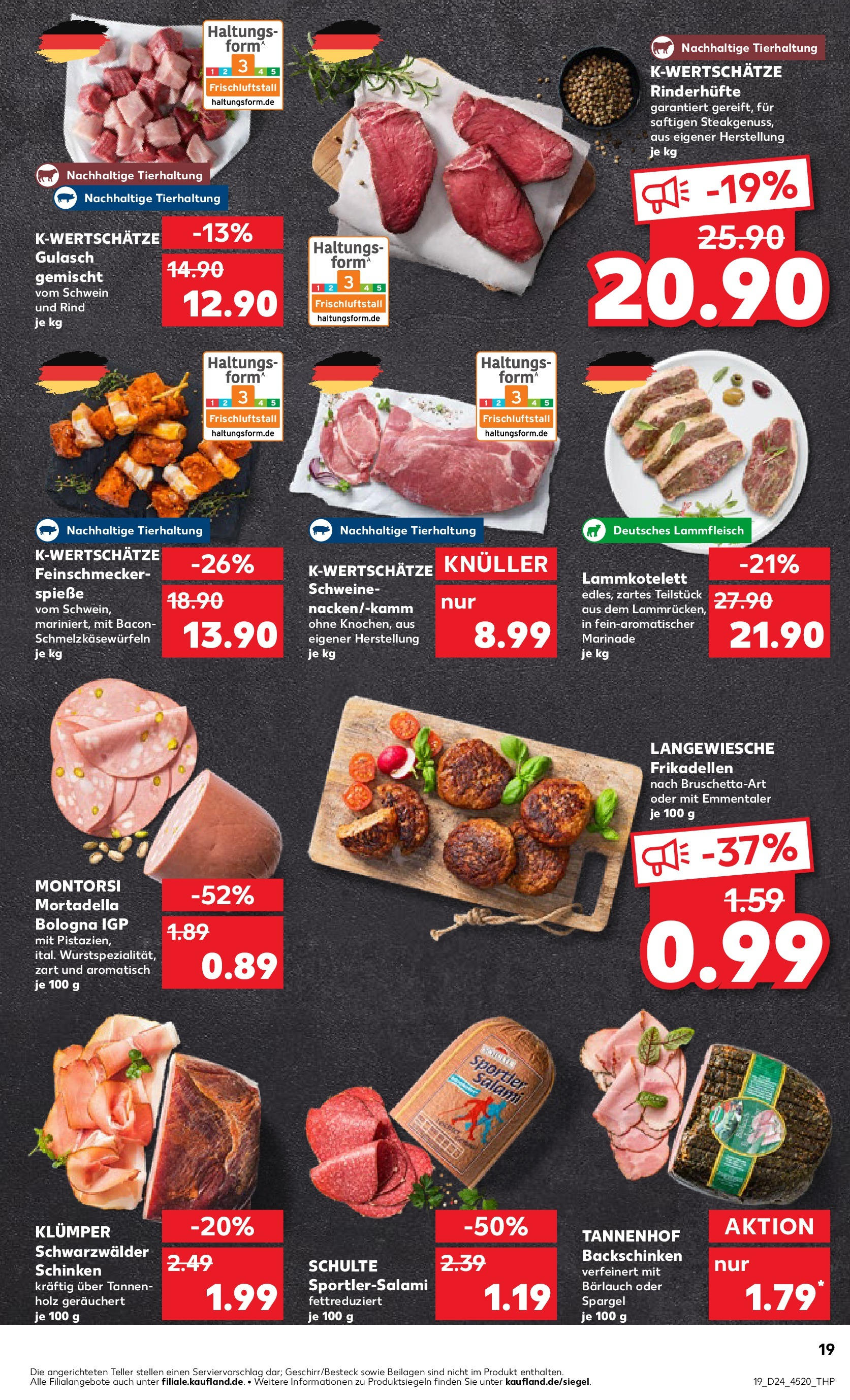 Prospekt Kaufland ab 11.06.2025 » Angebote Online zum Blättern | Seite: 19 | Produkte: Spargel, Gulasch, Salami, Schinken