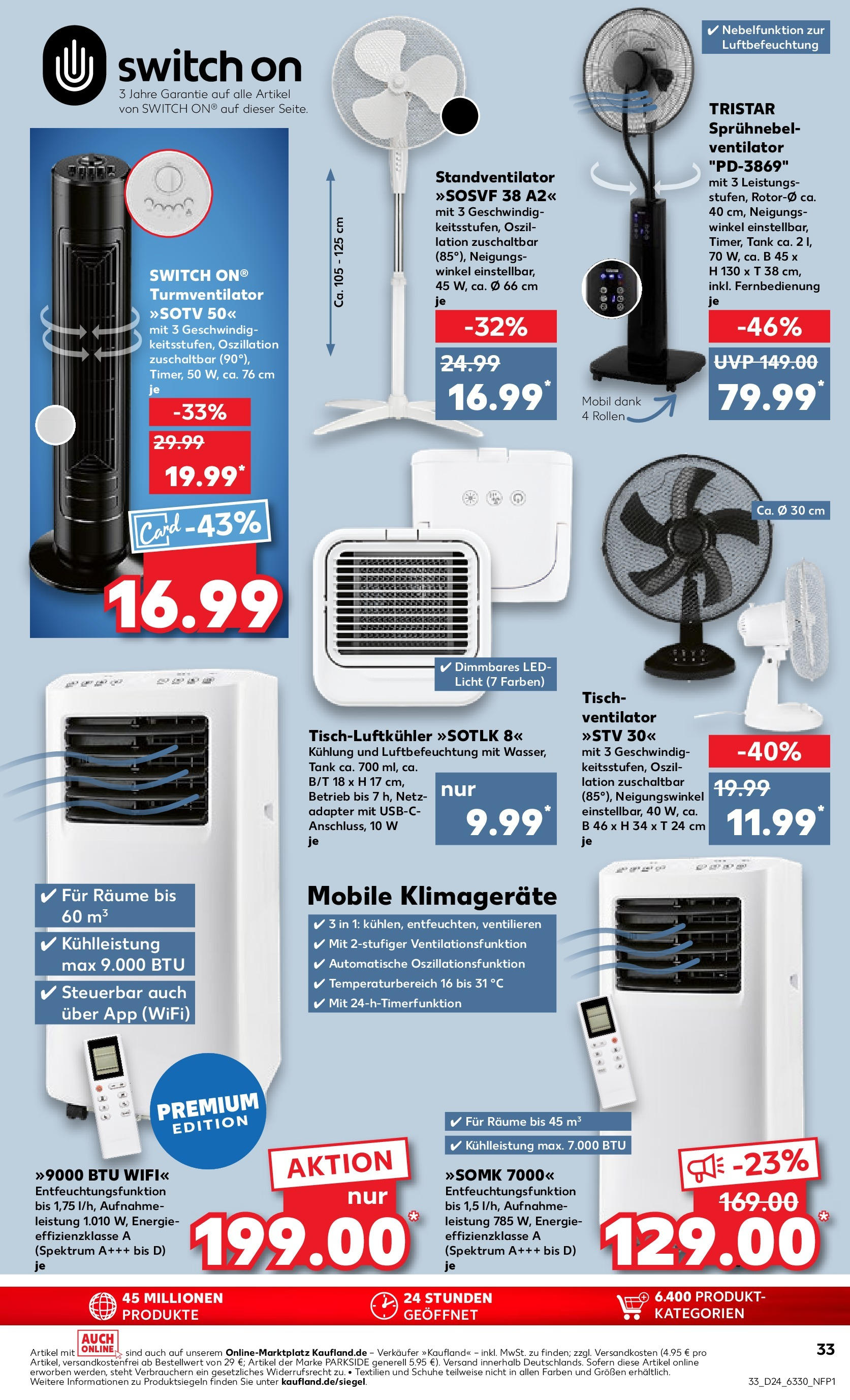 Prospekt Kaufland ab 11.06.2025 » Angebote Online zum Blättern | Seite: 37 | Produkte: Adapter, Ventilator, Tisch, Turmventilator