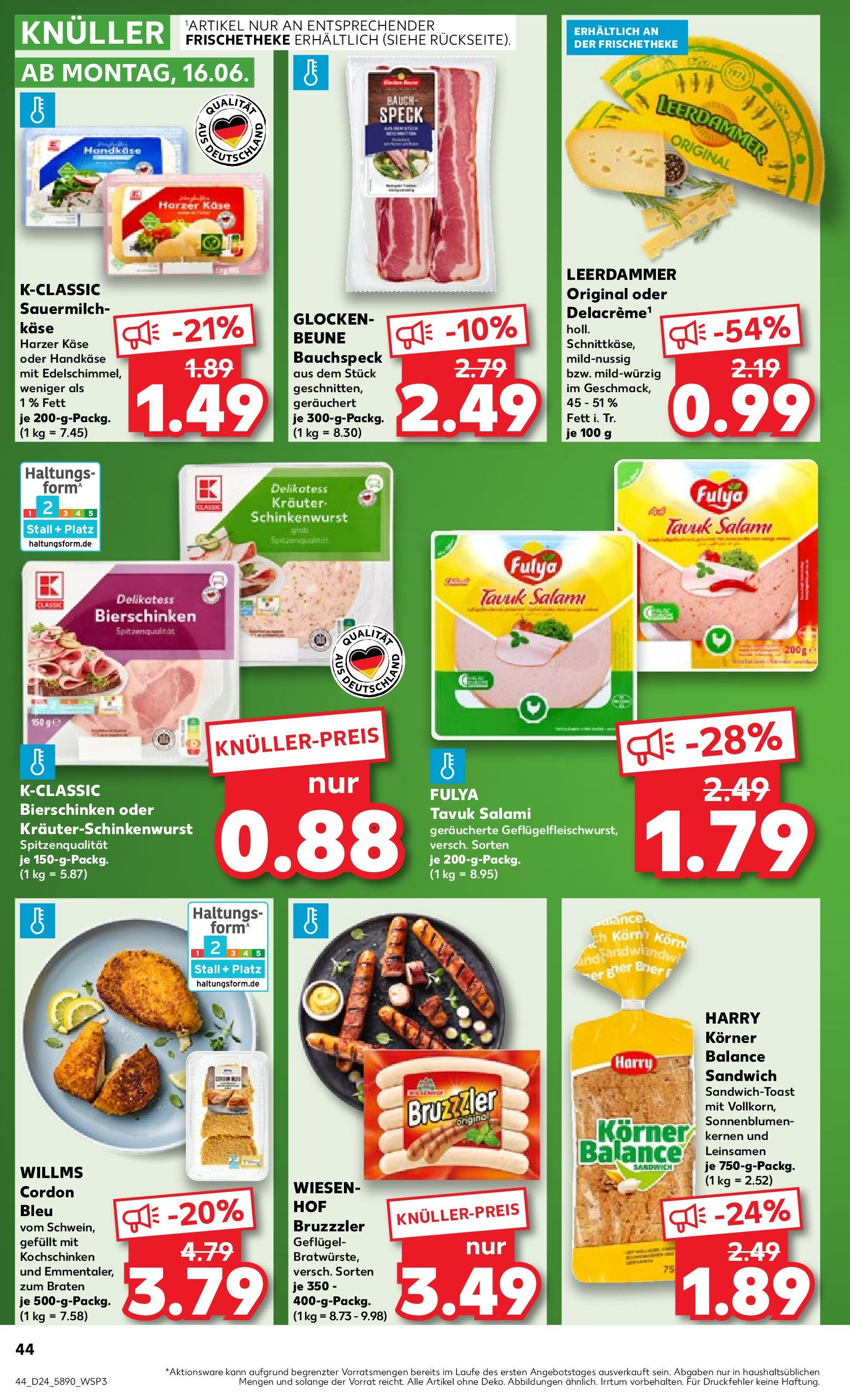 Prospekt Kaufland ab 15.06.2025 » Angebote und Werbung Online | Seite: 5 | Produkte: Käse, Leerdammer, Salami Prospekt Kaufland ab 15.06.2025 » Angebote Online zum Blättern | Seite: 5 | Produkte: Käse, Leerdammer, Salami