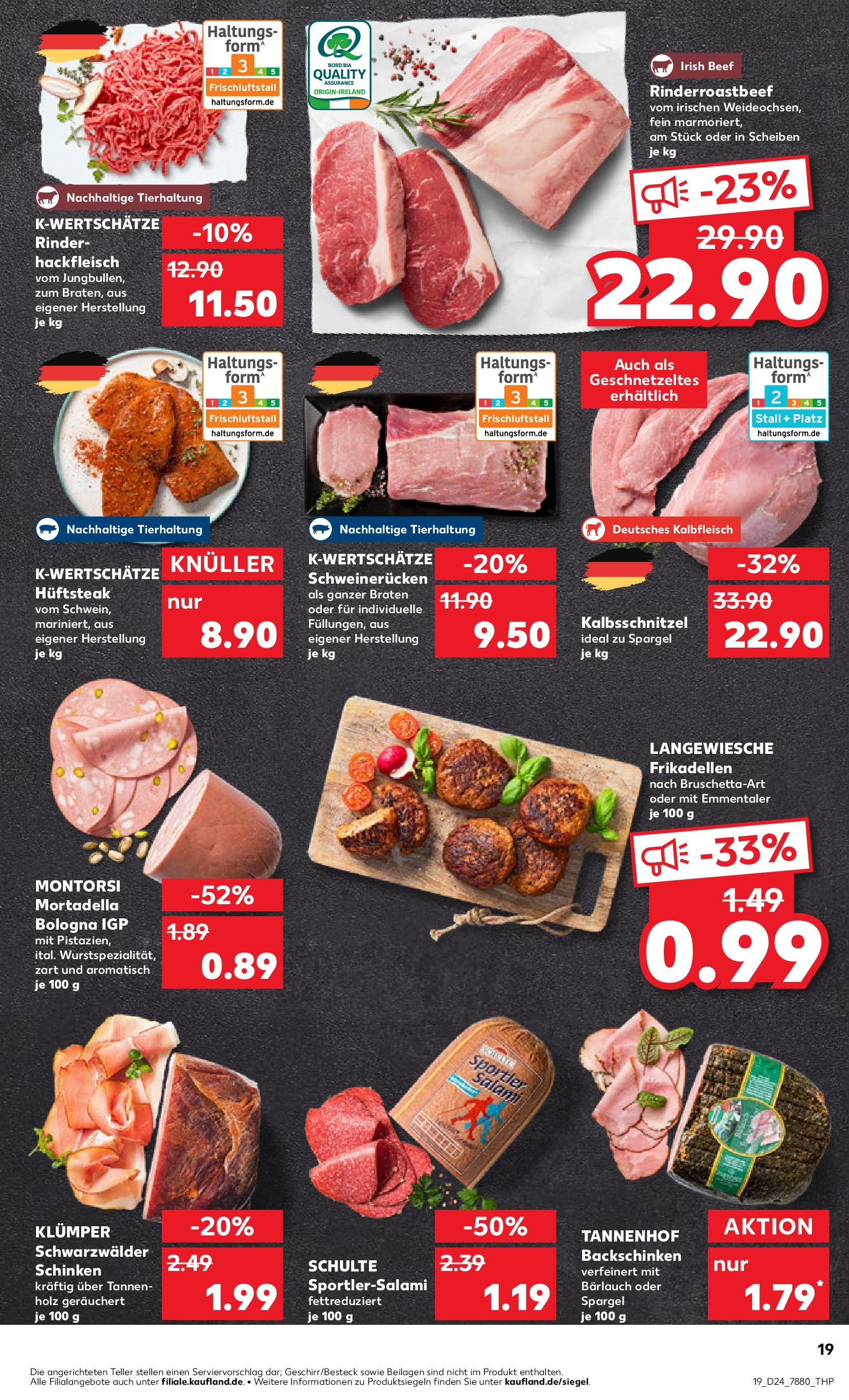 Prospekt Kaufland ab 11.06.2025 » Angebote Online zum Blättern | Seite: 19 | Produkte: Spargel, Schinken, Steak, Hackfleisch