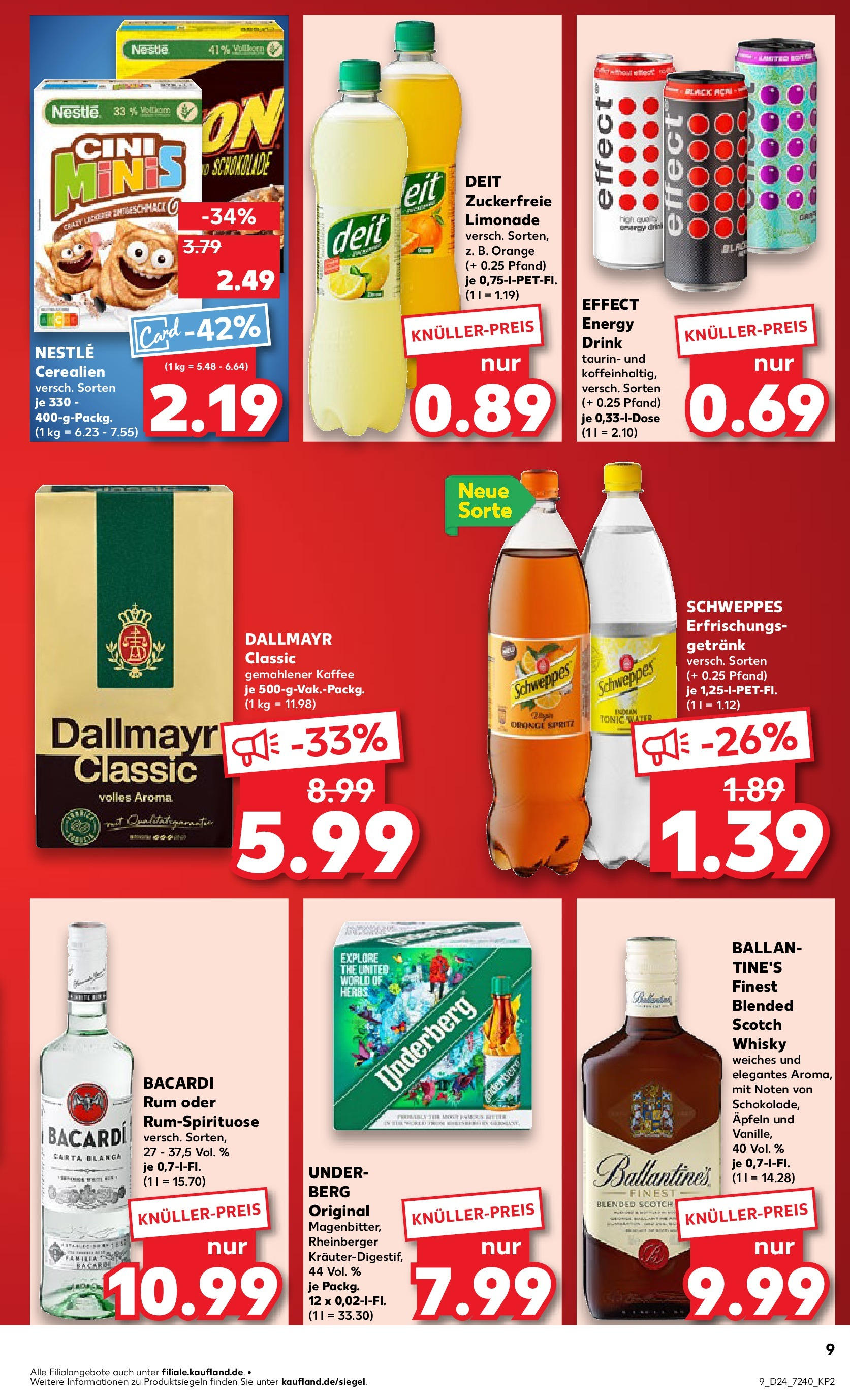 Prospekt Kaufland ab 11.06.2025 » Angebote Online zum Blättern | Seite: 9 | Produkte: Energy, Schokolade, Schweppes, Underberg