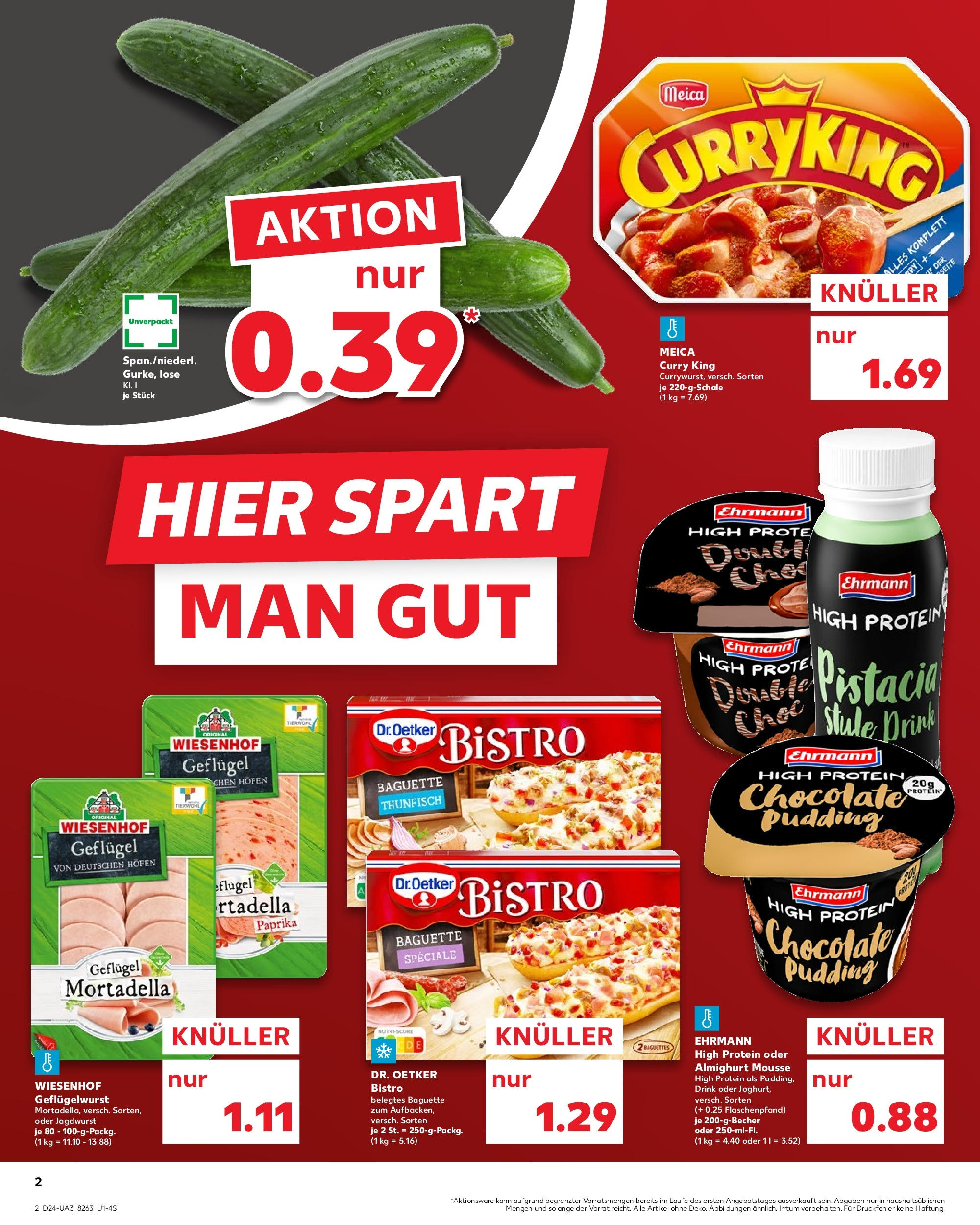 Prospekt Kaufland ab 11.06.2025 » Angebote Online zum Blättern | Seite: 2 | Produkte: Thunfisch, Baguette, Meica, Paprika