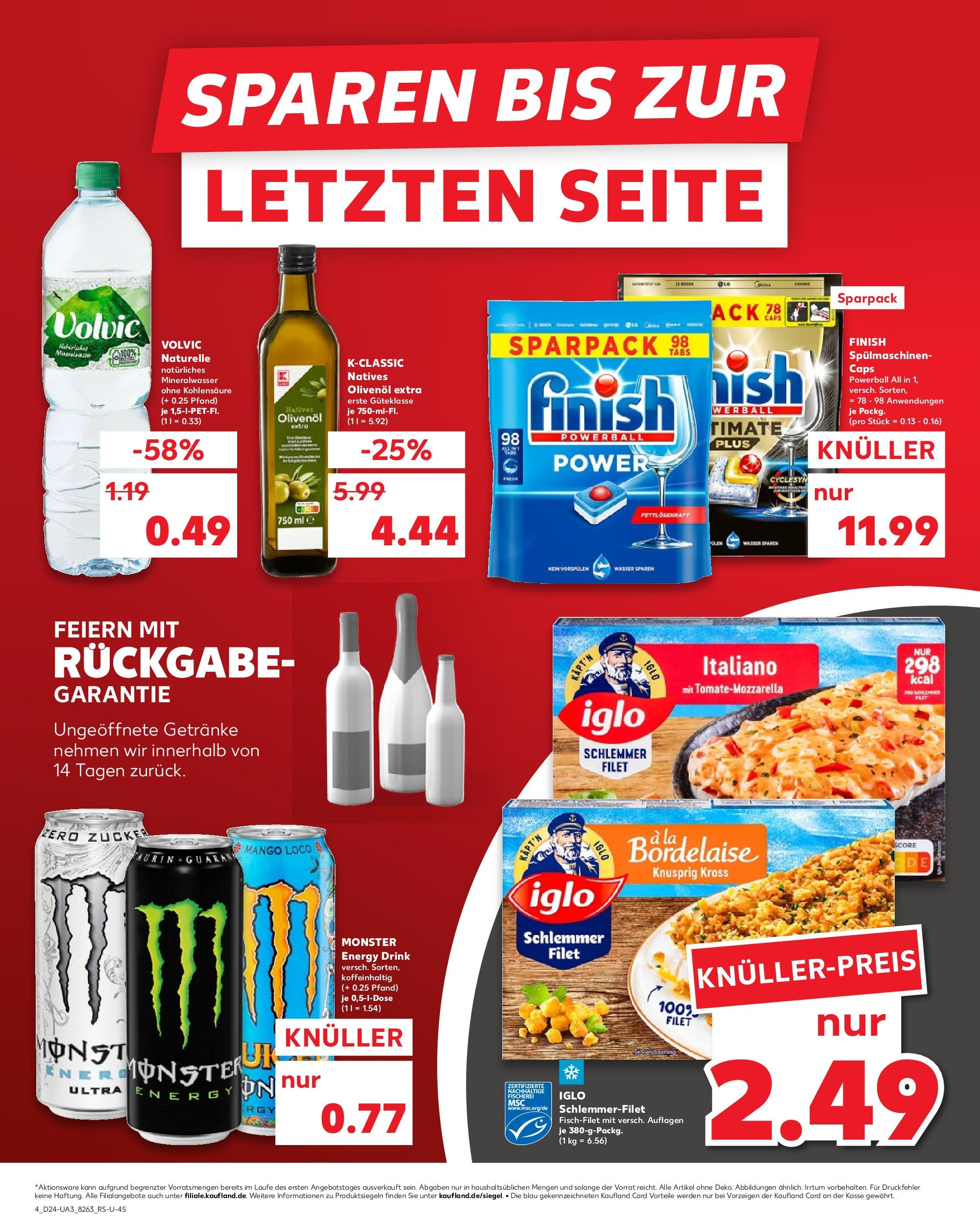 Prospekt Kaufland ab 11.06.2025 » Angebote Online zum Blättern | Seite: 4 | Produkte: Finish, Mineralwasser, Wasser, Volvic