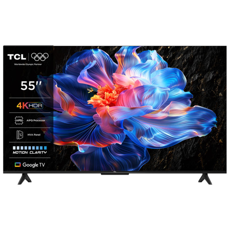 Телевизор TCL 55P61K 4K Ultra HD LED SMART TV, GOOGLE TV, 55.0 ", 139.0 см