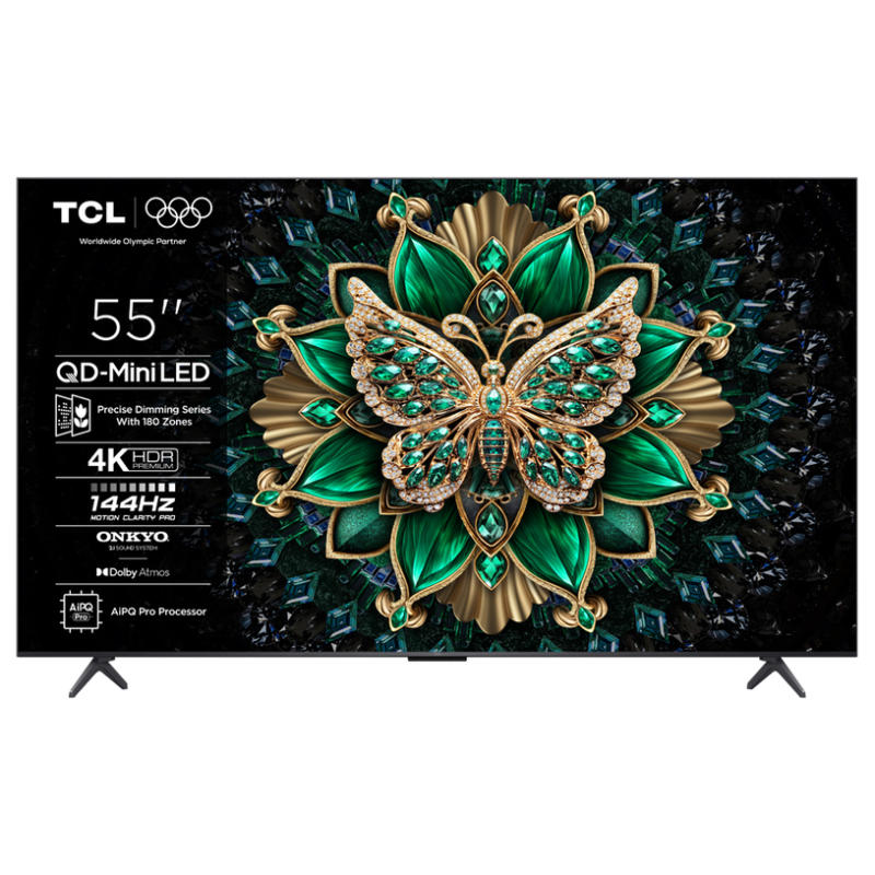 Телевизор TCL 55MQLED75K 4K Ultra HD MINI LED SMART TV, GOOGLE TV, 55.0 ", 139.0 см