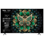 Технополис Телевизор TCL 75MQLED75K 4K Ultra HD MINI LED SMART TV, GOOGLE TV, 75.0 ", 189.0 см - до 28-08-25