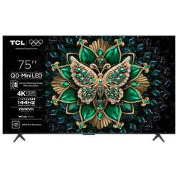 Телевизор TCL 75MQLED75K 4K Ultra HD MINI LED SMART TV, GOOGLE TV, 75.0 ", 189.0 см