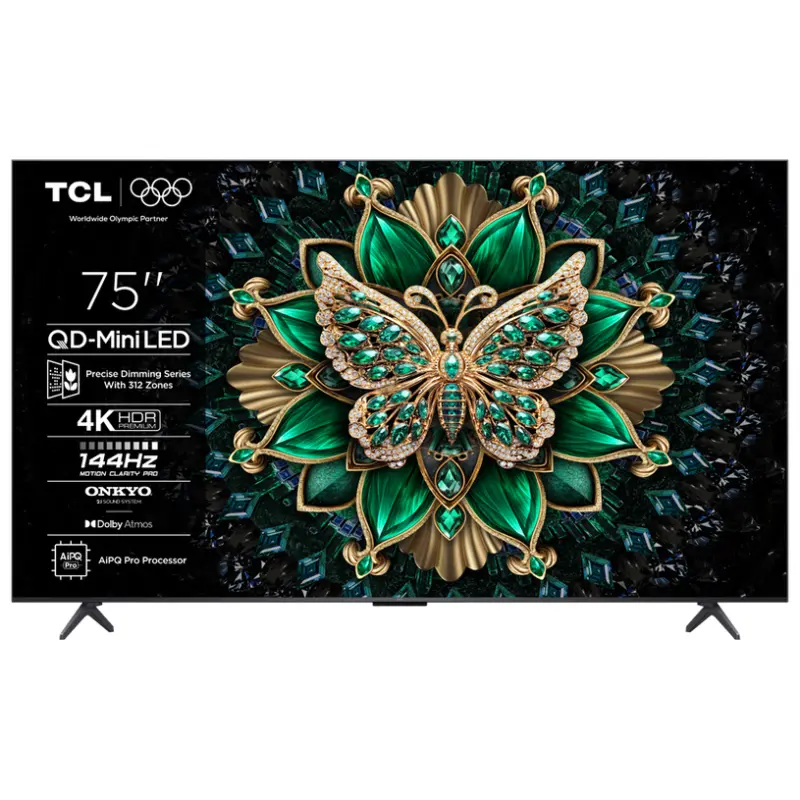 Телевизор TCL 75MQLED75K 4K Ultra HD MINI LED SMART TV, GOOGLE TV, 75.0 ", 189.0 см