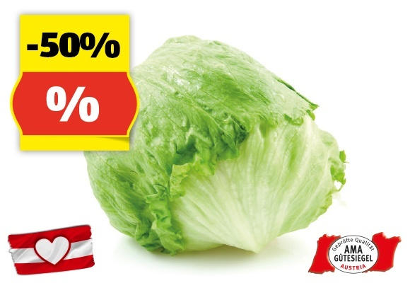 HOFER MARKTPLATZ Eisbergsalat aus Österreich