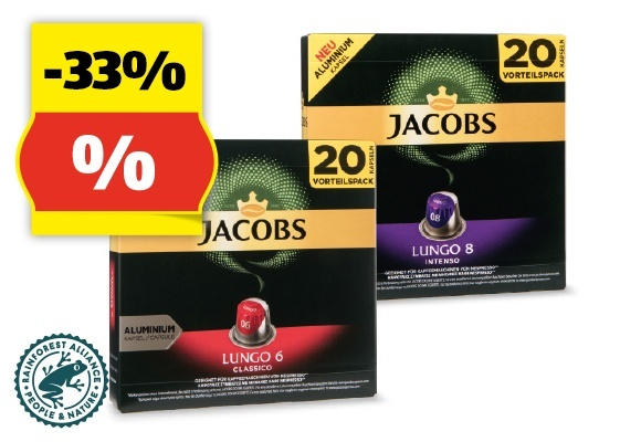 JACOBS *Nespresso®- Kompatible Café-Kapseln, 20 Stk.