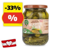 GUTES AUS DER REGION Delikatessgurken, 670 g