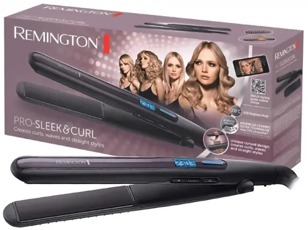 Remington S6505 Proo Sleek & Curl Haargl&auml;tter (Keramik, Temperaturstufen: 10, Violett)