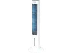 Media Shop M 27561 Livington Chill Turmventilator Weiß (55 Watt, schwenkbar, 3 Geschwindigkeitsstufen, Timerfunktion Ja)