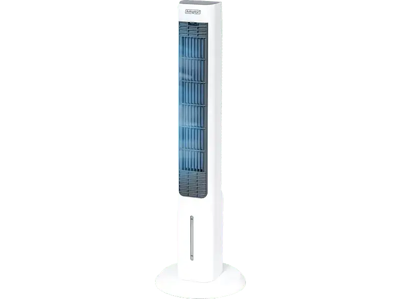 Media Shop M 27561 Livington Chill Turmventilator Weiß (55 Watt, schwenkbar, 3 Geschwindigkeitsstufen, Timerfunktion Ja)