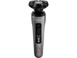 GRundIG MS 8130 Rasierer (Akkubetrieb, Dunkles Mattchrom/Rot, Beweglich gelagerte rotierende Scherköpfe)