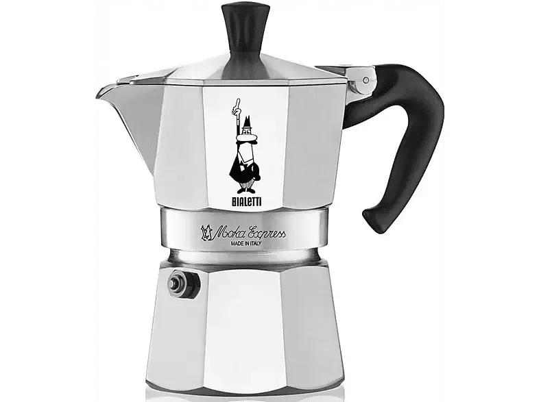Bialetti 1162 Moka Express 3-Tassen Aluminium; Espressokocher