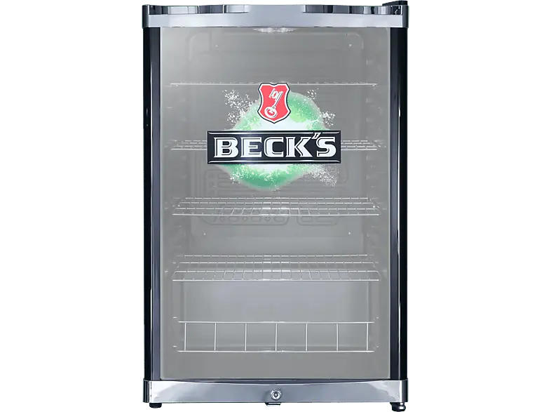 Cubes HC 241 E Becks Getränkekühlschrank (E, 845 mm hoch, Glastüre, 115 l)