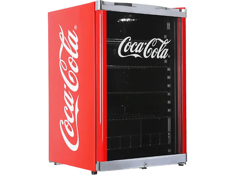 Cubes HC 166 E COCA COLA Getränkekühlschrank (E, 845 mm hoch, Glastüre, 115 l)