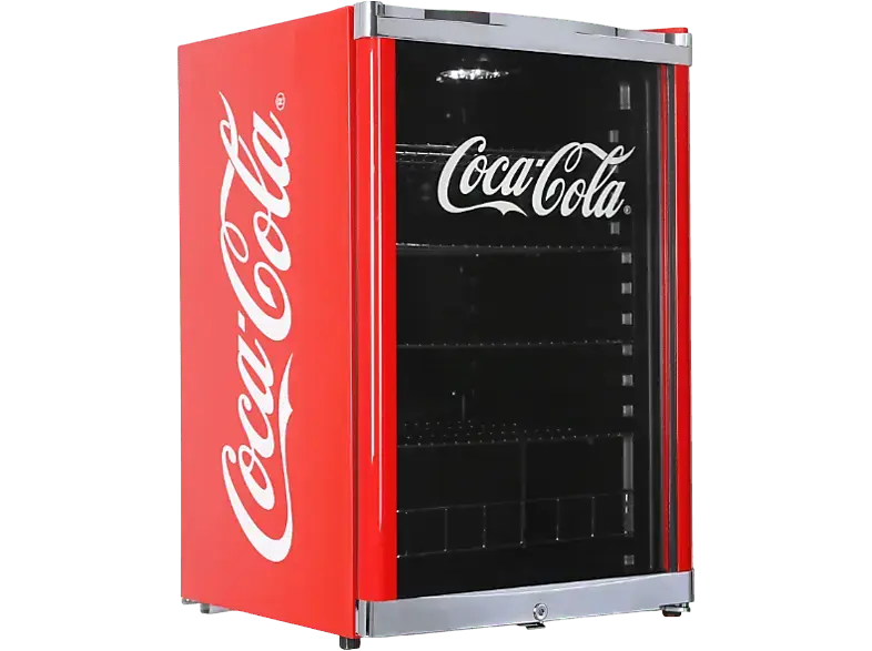 Cubes HC 166 E COCA COLA Getränkekühlschrank (E, 845 mm hoch, Glastüre, 115 l)