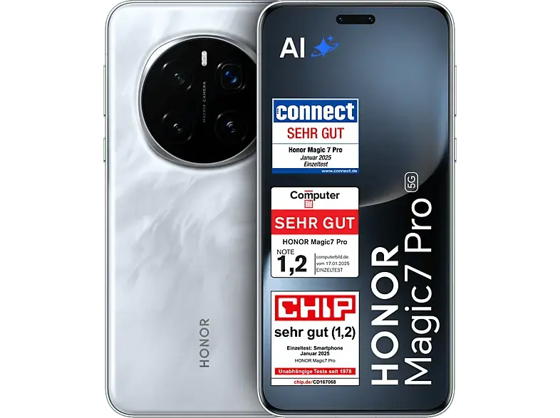 Honor Magic7 Pro 5G 512 GB, Grau, Dual SIM