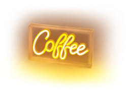 ISY IDL-1001 LED Neon Light Box Coffee; LED-Neon-Leuchtbox