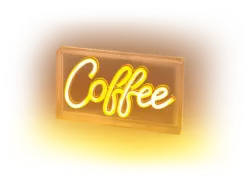 ISY IDL-1001 LED Neon Light Box Coffee; LED-Neon-Leuchtbox