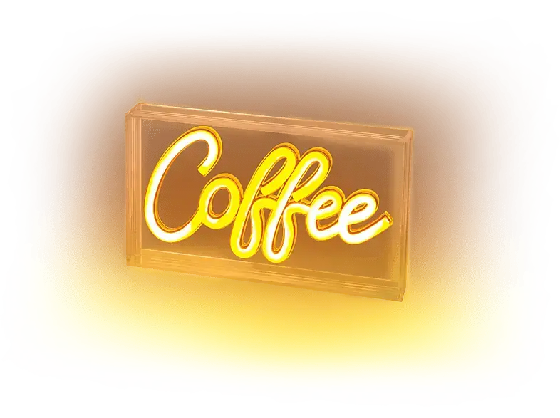ISY IDL-1001 LED Neon Light Box Coffee; LED-Neon-Leuchtbox