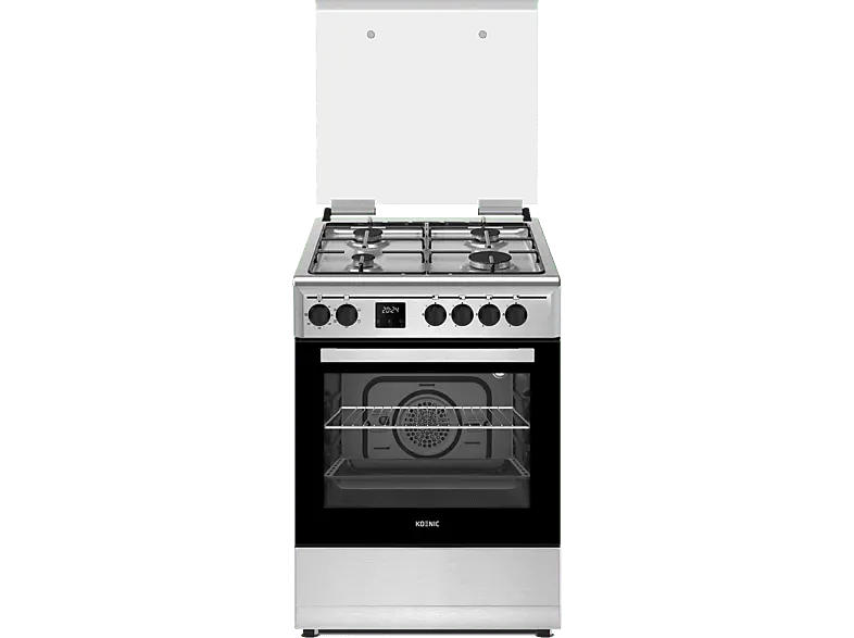 Koenic KFC 2421-2 Standherd (EEK: A, Gas, 56 l, Edelstahl)