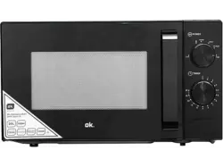 ok. OMW 2024-1 B solo Mikrowelle (700 Watt, Freistehend, 20 l, Schwarz)