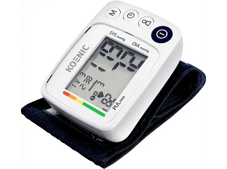 Koenic KBP 1024 Blutdruckmessgerät (Batteriebetrieb, Oszillometrisch, nicht invasive Blutdruckmessung am Handgelenk, 13.5-21.5 cm)