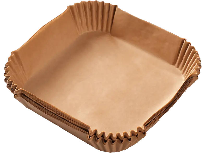 Koenic KAFP-1616 Backpapierschalen für Heißluftfritteuse 3-5l, 16x16cm, 100 Stück