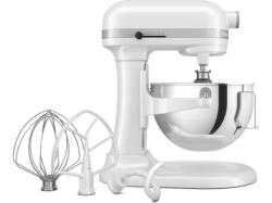 Kitchen Aid 5 KSM 55 SXXEWH Heavy Duty Küchenmaschine Weiß (Rührschüsselkapazität: 5,2 l, 375 Watt)
