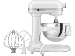 Kitchen Aid 5 KSM 55 SXXEWH Heavy Duty Küchenmaschine Weiß (Rührschüsselkapazität: 5,2 l, 375 Watt)