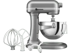Kitchen Aid 5 KSM 55 SXXECU Heavy Duty Küchenmaschine Kontur-Silber (Rührschüsselkapazität: 5,2 l, 375 Watt)