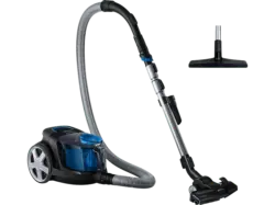 Philips FC9331/09 PowerPro Compact Beutelloser Staubsauger mit 4 Düsen (76 dB(A), maximale Leistung: 900 Watt, Tiefschwarz)