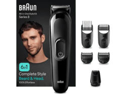 Braun MGK 3410 All-in-One Style Bartpflege Bodygroomer Set, Black/Black, Akkubetrieb