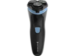 Remington R1000 Style Series Rotationsrasierer (Akkubetrieb, Schwarz/Blau, 3 Dual-Track-Schneidsystem)