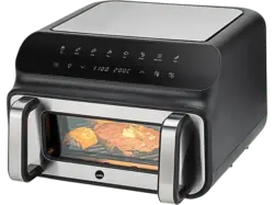 Wilfa AFG-10 dualFRY Grill Heißluftfritteuse mit zweiHeizelementen (10 l, 2000 Watt, Silber)