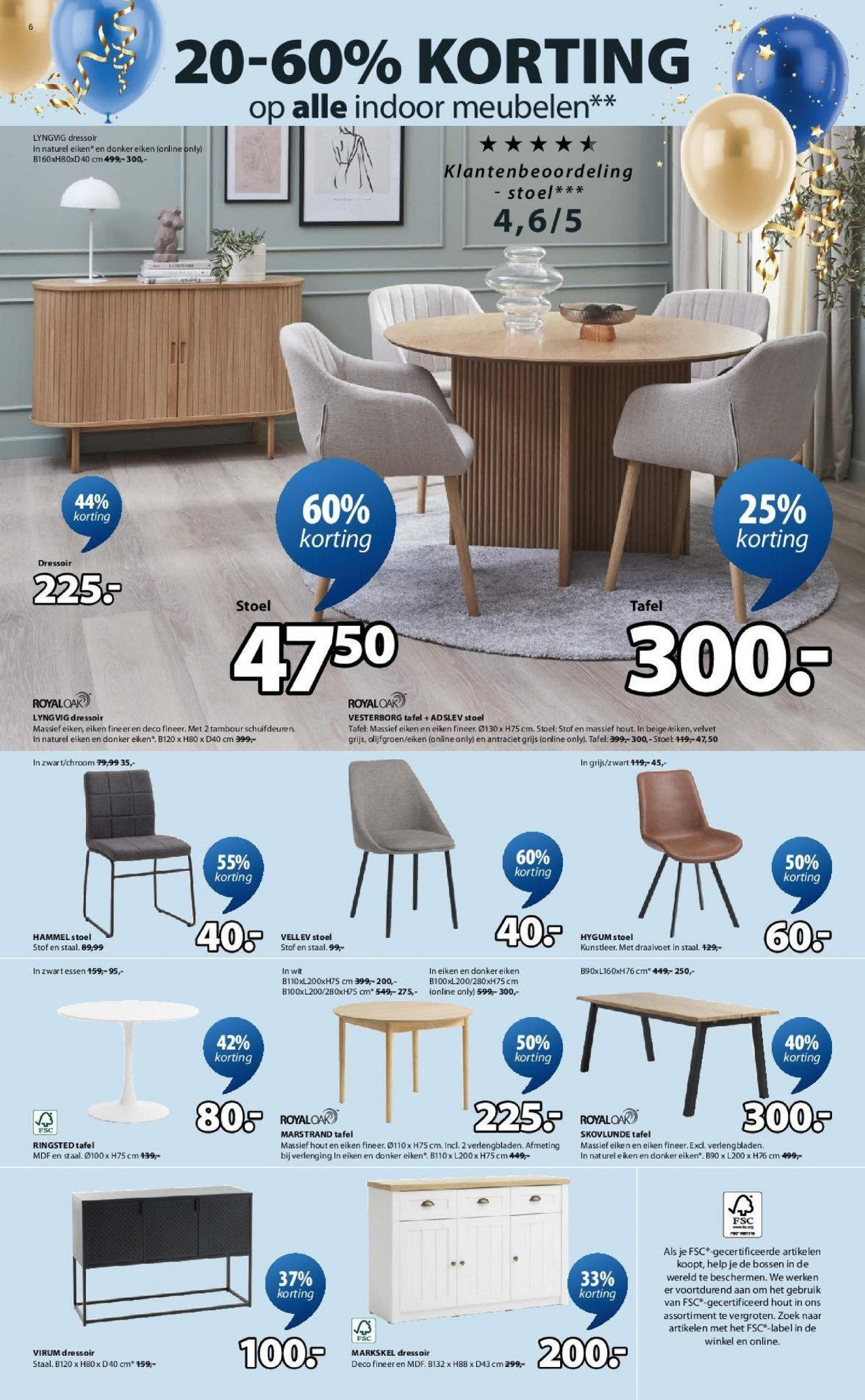 JYSK - JYSK folder  vanaf 18/06/2025 | Pagina: 6 | Producten: Tafel, Stoel, Dressoir