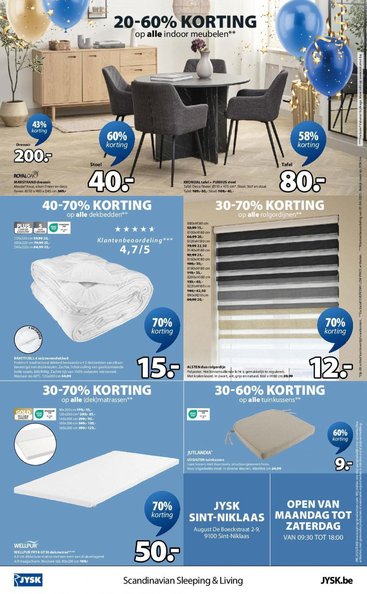 JYSK - JYSK folder  vanaf 18/06/2025 | Pagina: 16 | Producten: Kussen, Tafel, Dekbed, Kan