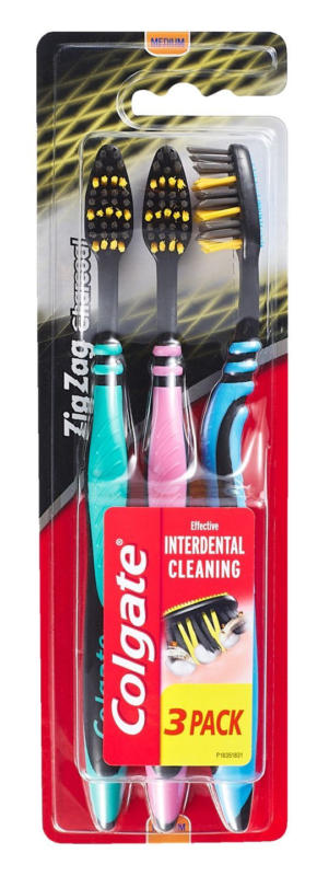 Colgate Четка за зъби ZigZag Charcoal