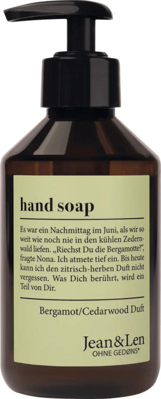 Jean&Len Flüssigseife bergamot & cedarwood